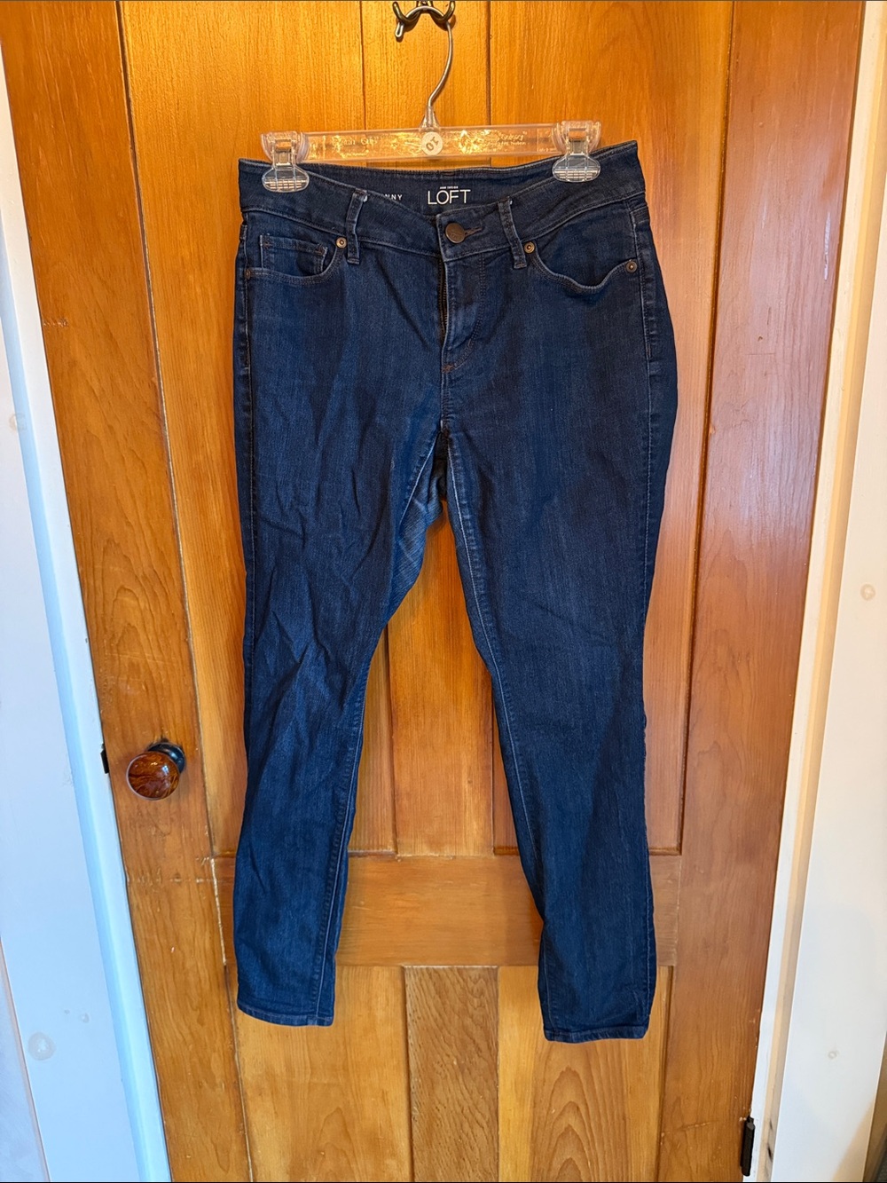 LOFT Dark Indigo Skinny Jeans for Women